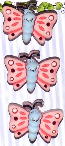 Bazooples Flutterbugs Buttons BZ127